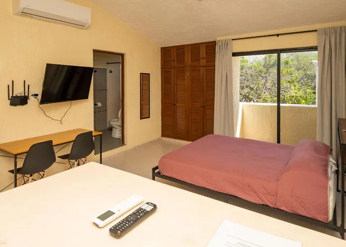 Compact Studio With Balcony Park View Casa Jurel